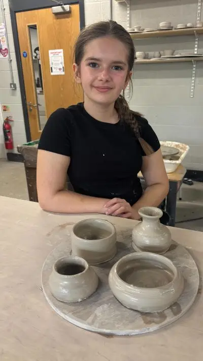 🏆 C&A Enterprise Challenge Winners in Action!Our competition winners had the amazing opportunity to visit Valentine Clays and try their hand at throwing a pot on the wheel 🎨

It was definitely harder than it looked… but they were absolute naturals! 👏✨ From clay to creation, they each made their very own pot!

A big thank you to valentineclays for the hands-on experience!

candaatclt enterprisechallenge